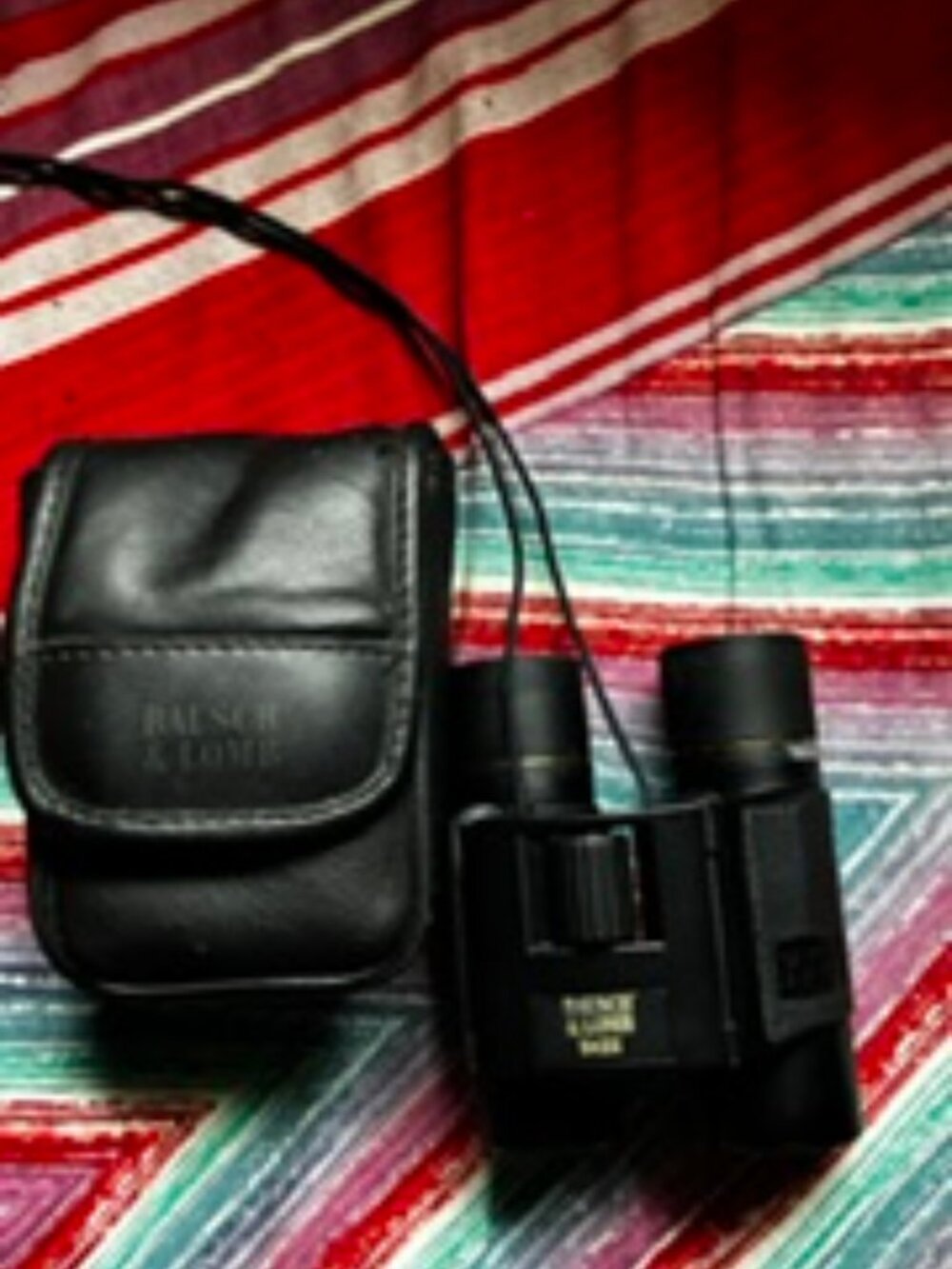 Bauch& Lomb Compact Folding Binoculars, 9X22, Case included, Black